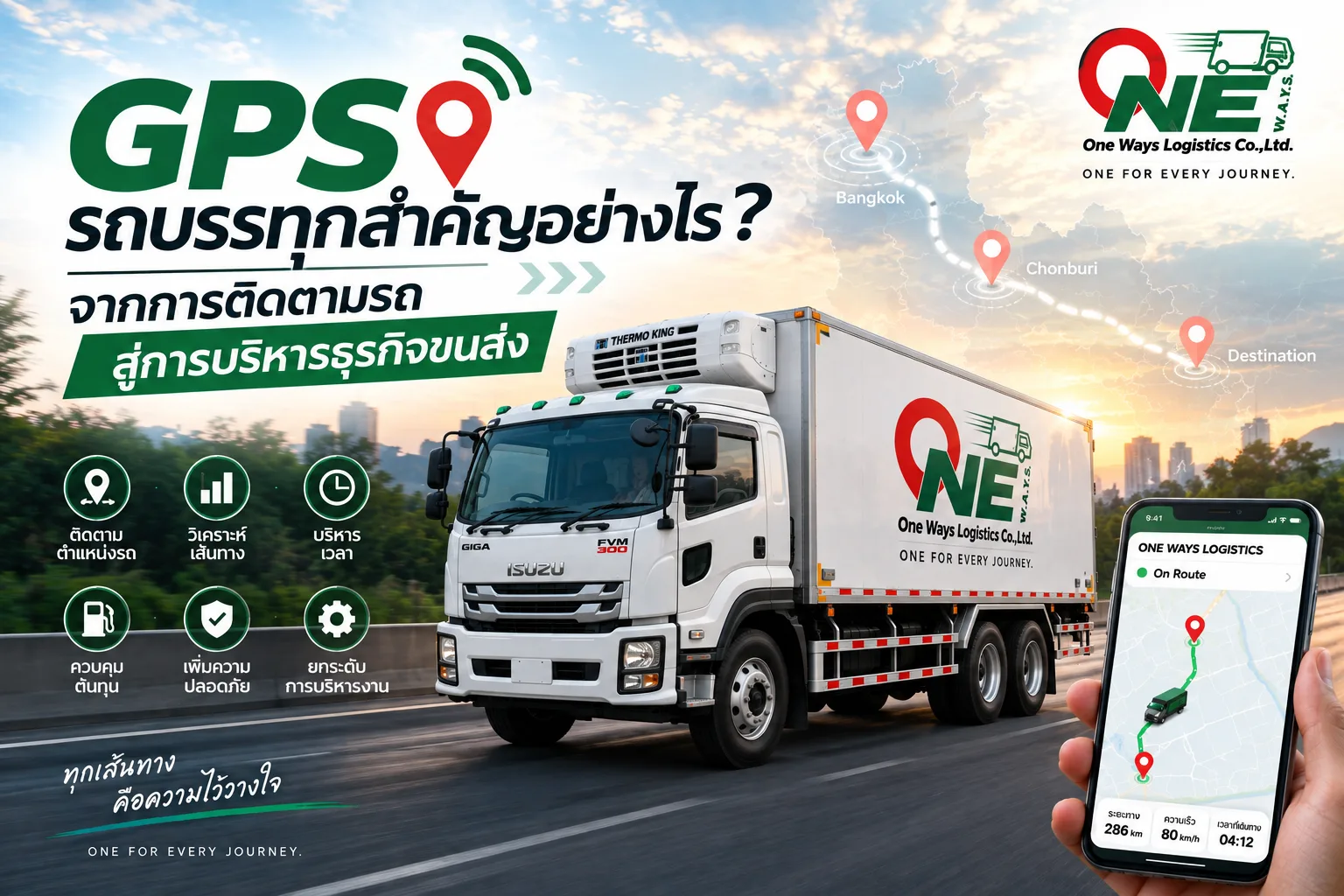 GPS รถบรรทุกสำคัญอย่างไร? จากการติดตามรถสู่การบริหารธุรกิจขนส่ง