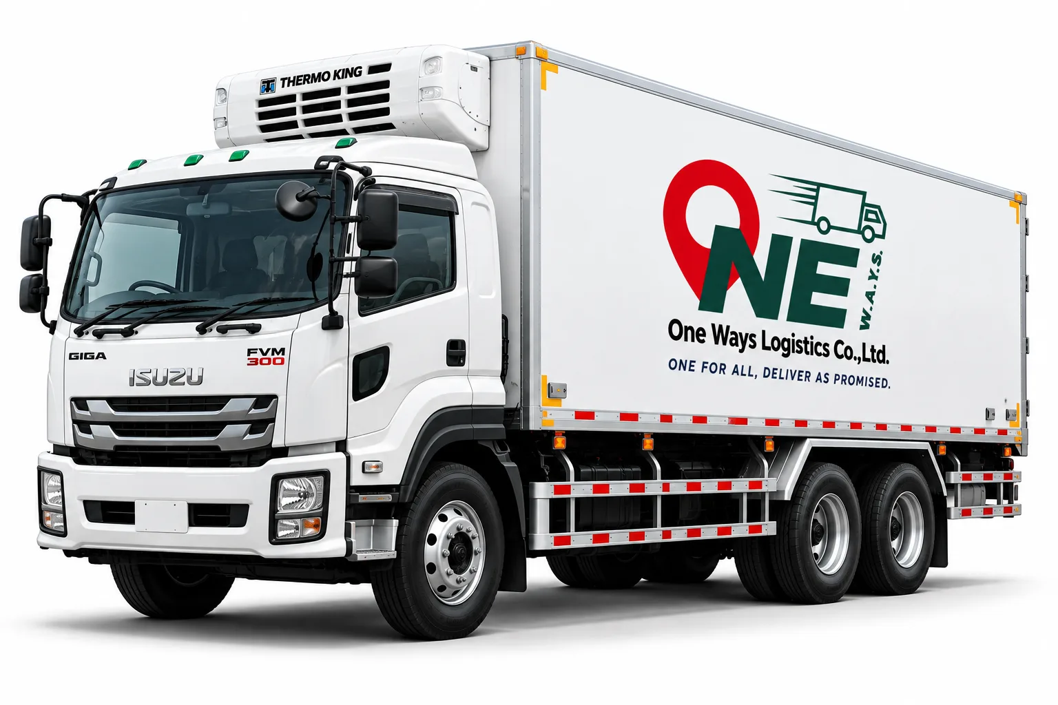 รถบรรทุกห้องเย็น 10 ล้อ One Ways Logistics