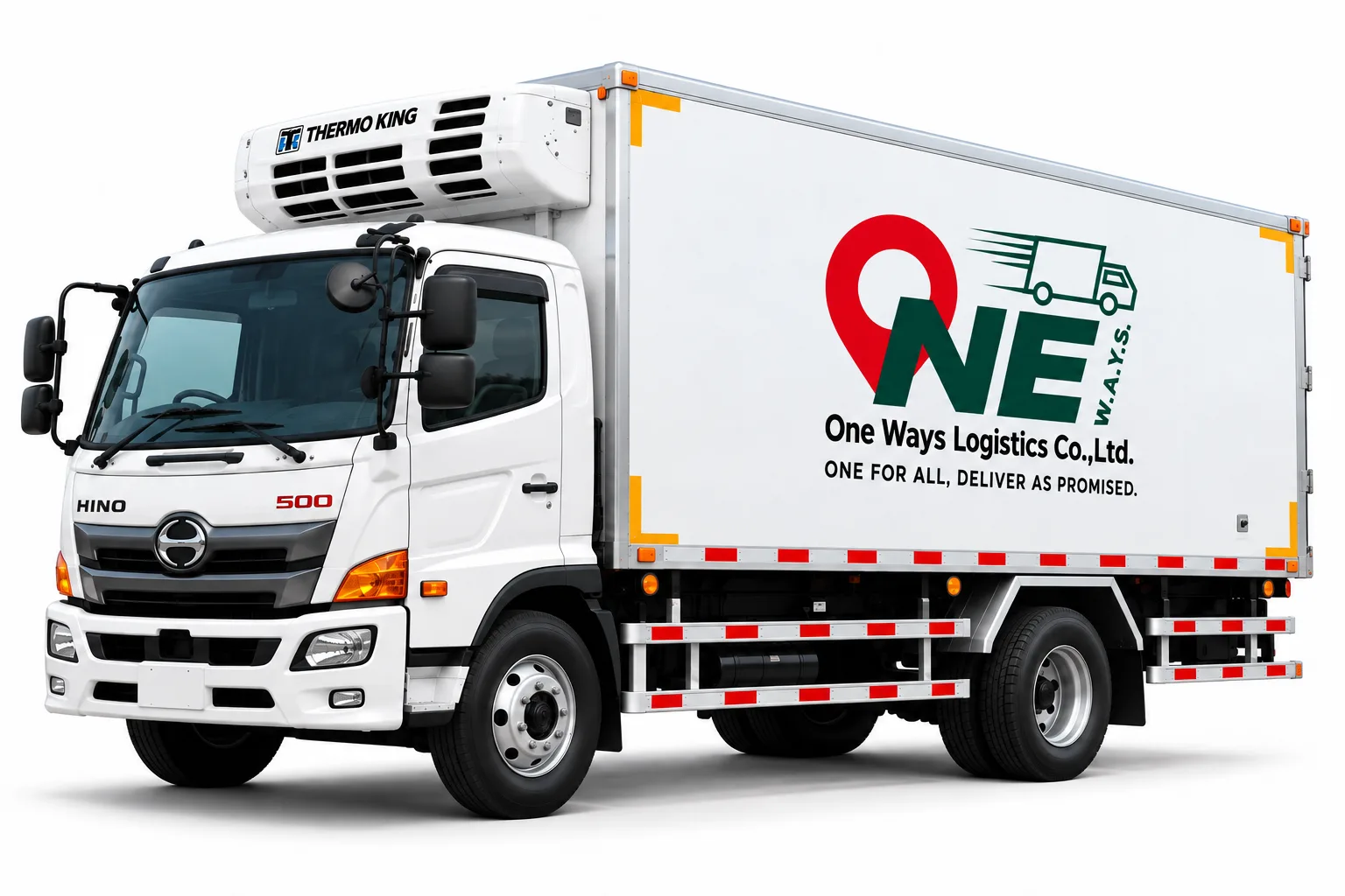รถบรรทุกห้องเย็น 6 ล้อ One Ways Logistics